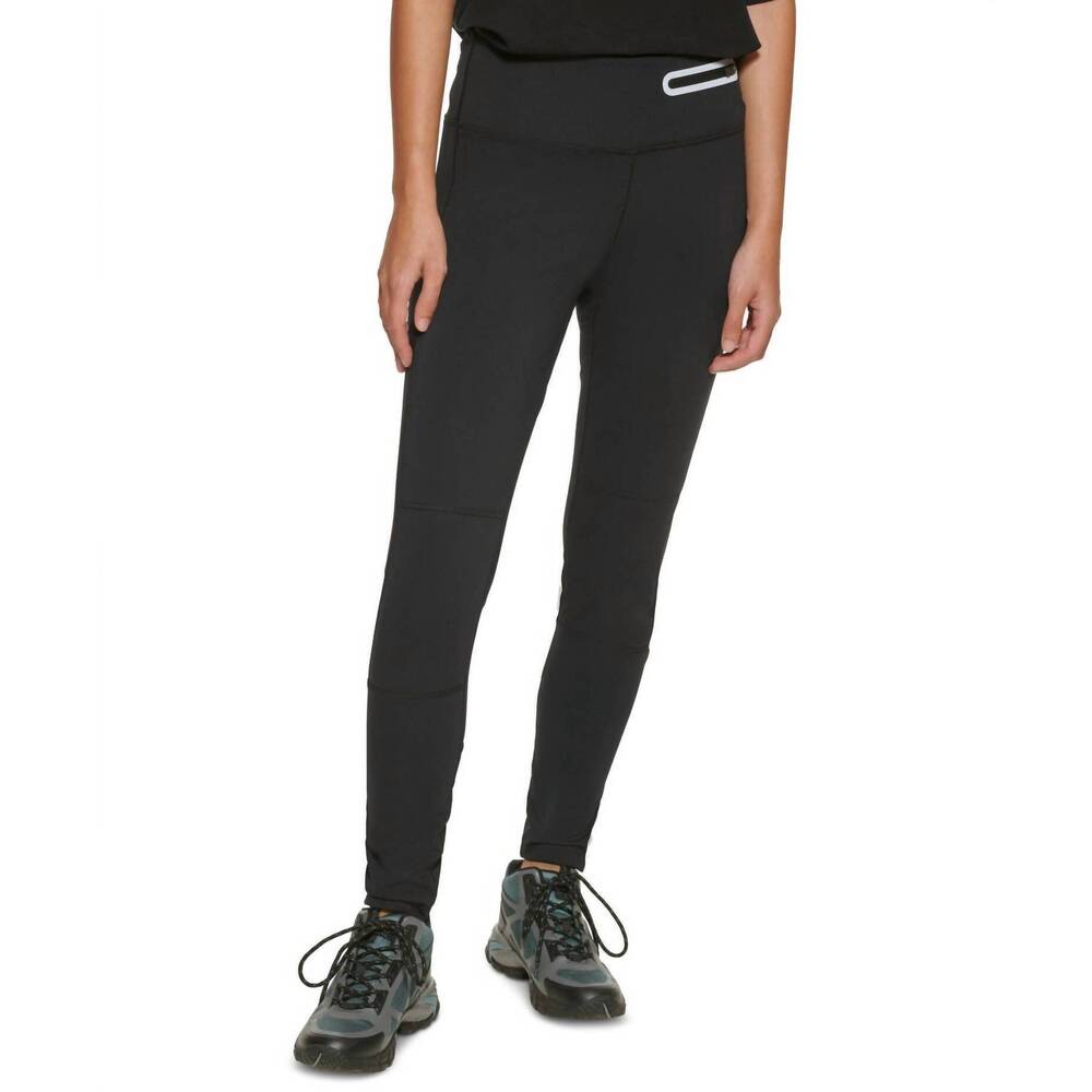 NEW BASS OUTDOOR activewear fastline trail leggings in black - Picture 1 of 1
